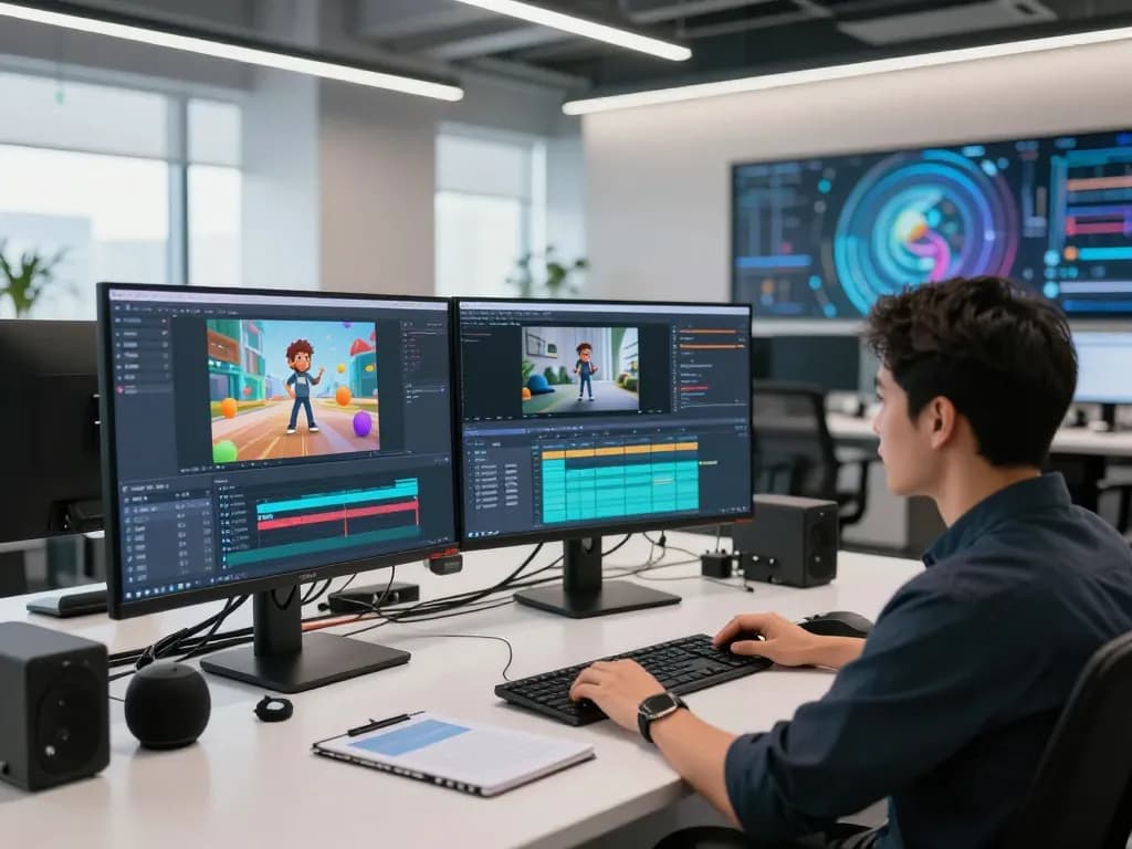 Dynamic motion control AI workspace showcasing advanced mind control technology for video creation.
