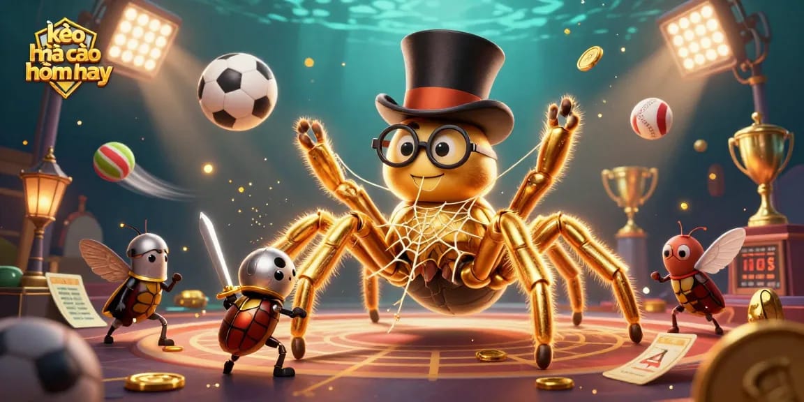 Engage with kèo nhà cái hôm nay through this vibrant casino-themed 3D illustration featuring unique characters.