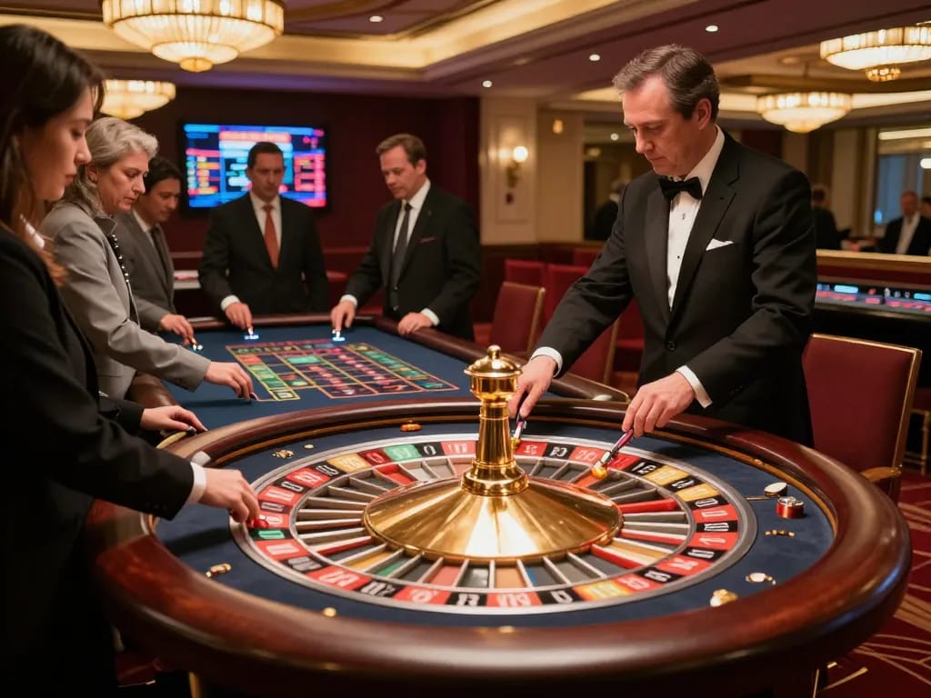 Experience the excitement of betting at FUN79 com at an upscale roulette table