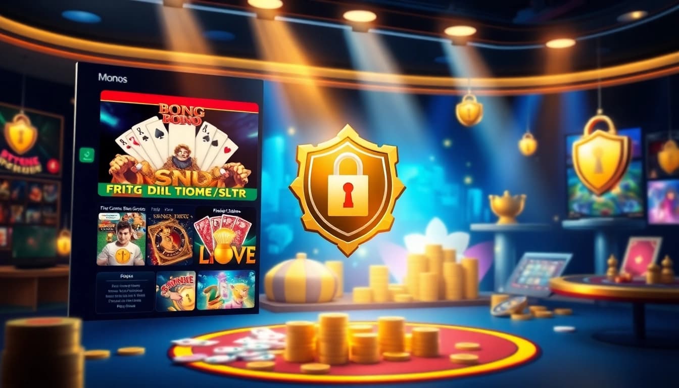 Interactive gaming interface at https://nhatvip.support/ featuring diverse games and secure design elements.