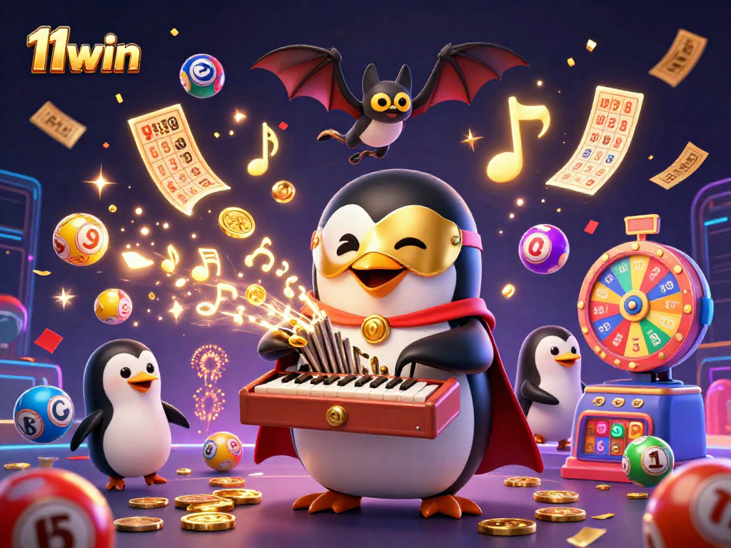Experience thrilling wins with 11win's dynamic gaming scene of golden coins and magical elements.
