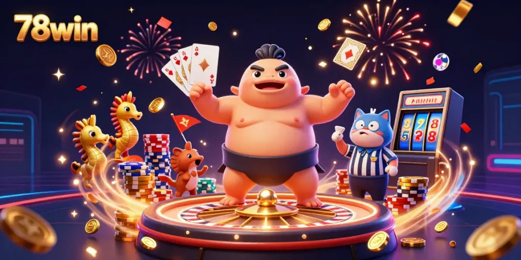 Join the exciting world of 78win with animated casino games featuring vibrant characters and action.