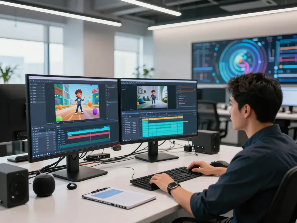 Dynamic motion control AI workspace showcasing advanced mind control technology for video creation.