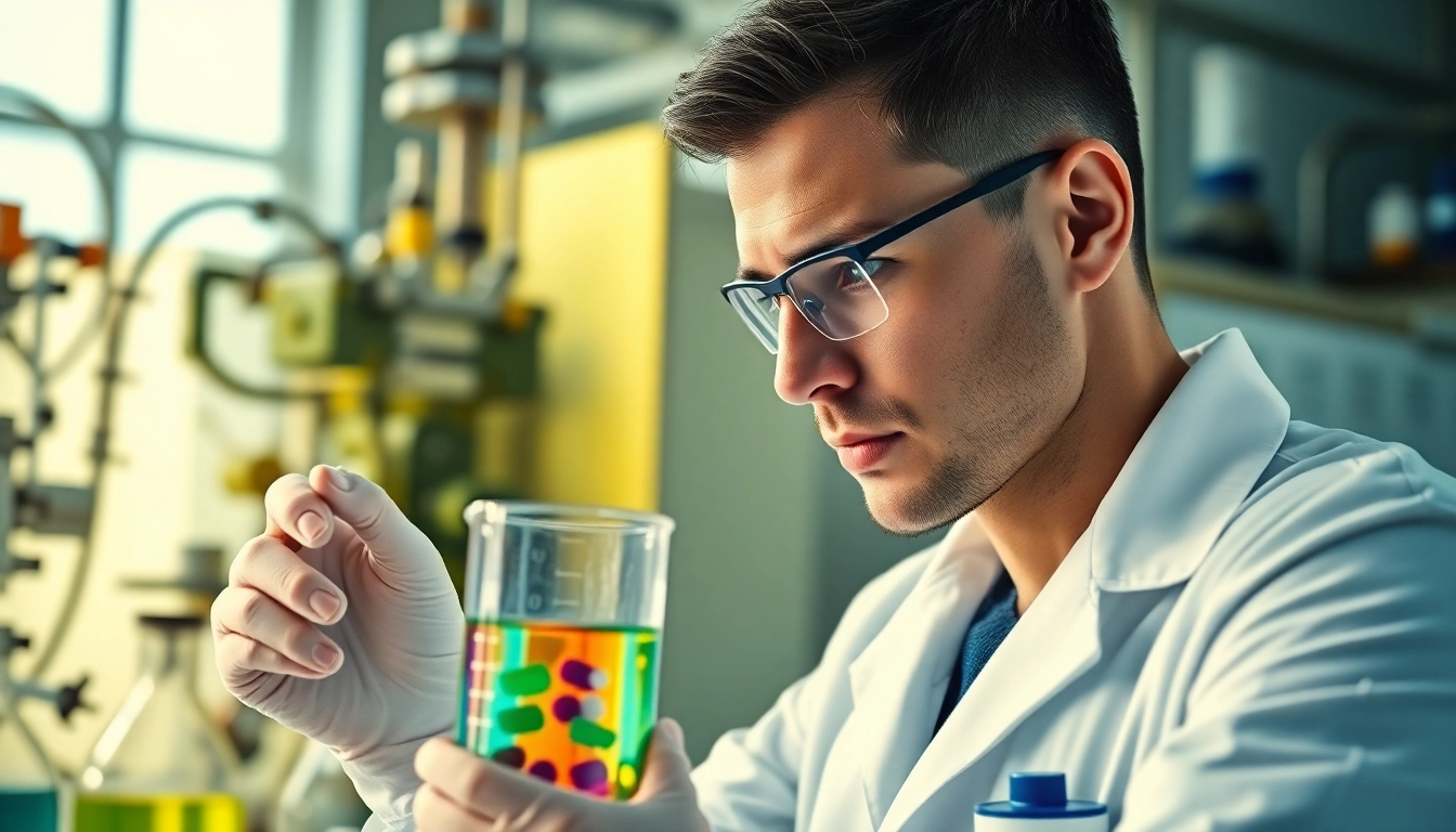 Explore Hydro Research's innovative peptide experiments in a professional laboratory setting.