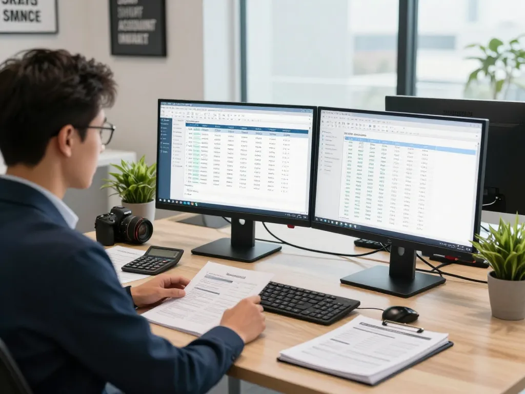 Experienced SMSF accountants managing financial reports in a modern office setting.
