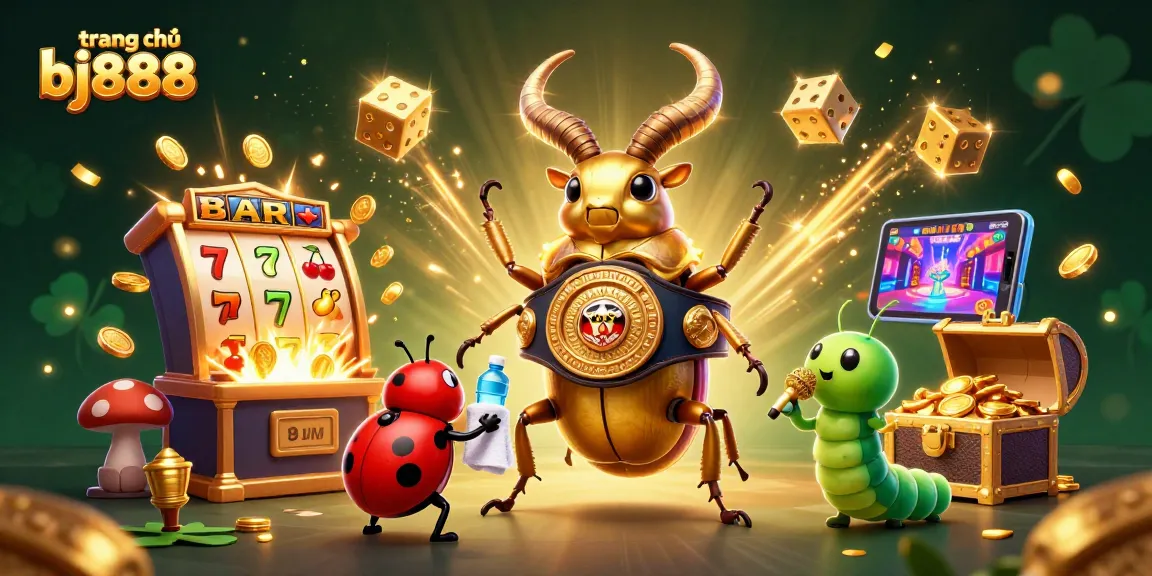 Experience the excitement of gambling with the vibrant illustration celebrating trang chủ bj888's online casino spirit.