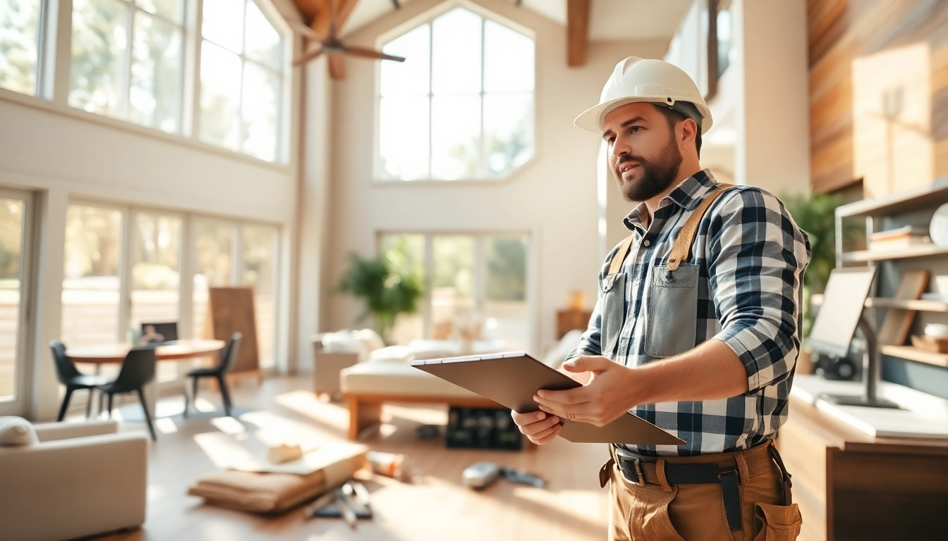 Experienced remodel contractor near me Austin measuring a stylish home interior.