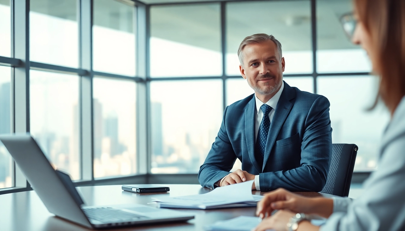 Consultation with a fiduciary near me showing a caring financial advisor assisting a client.