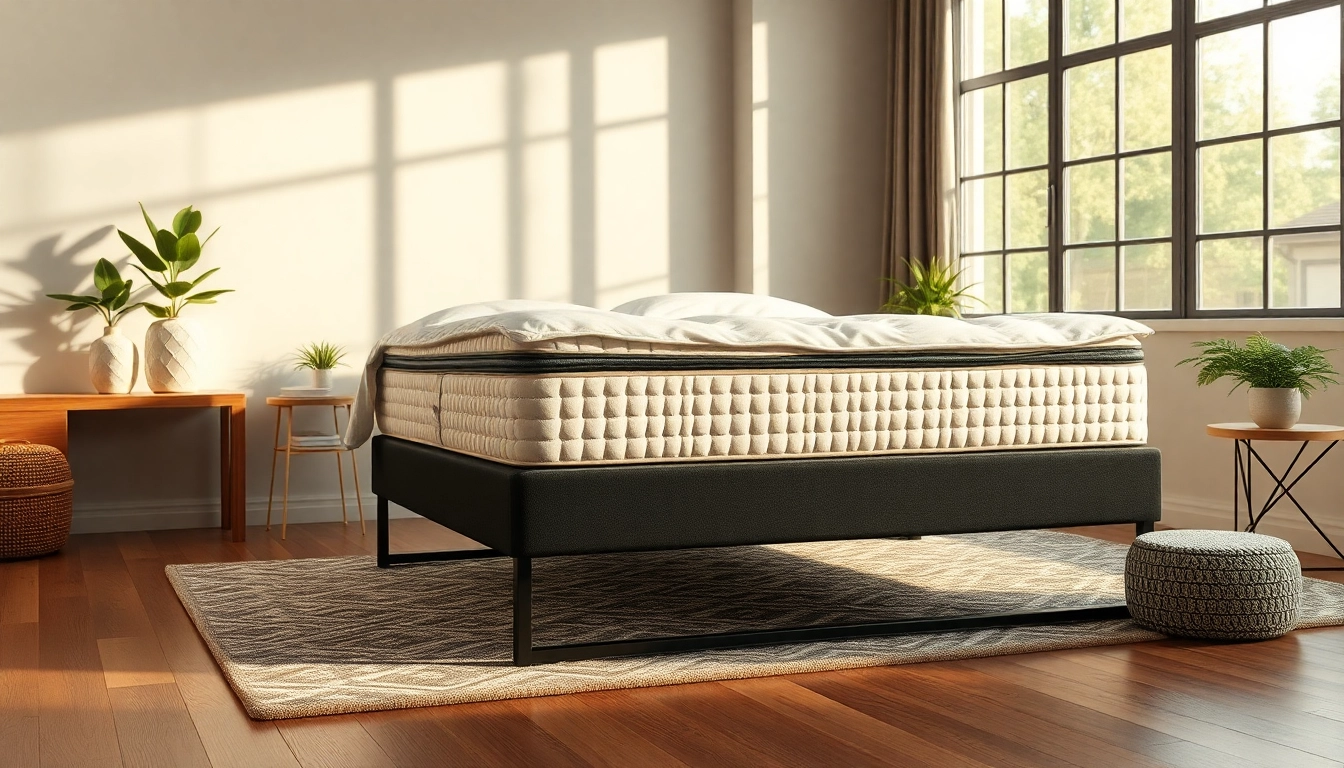 A luxurious mattress posturepedic showcased in a cozy bedroom with natural light and elegant decor.