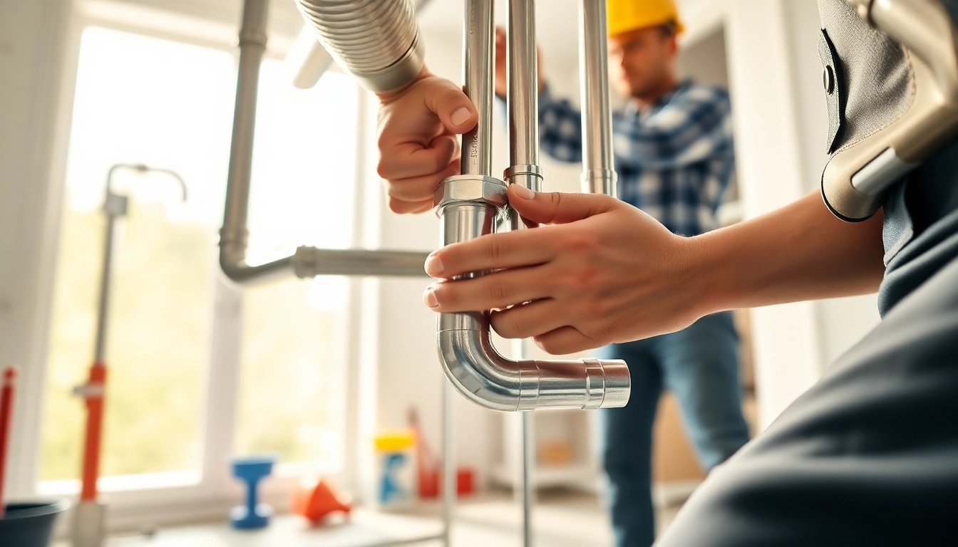 Providing whole house repiping services St Petersburg FL, with professionals installing new plumbing pipes.