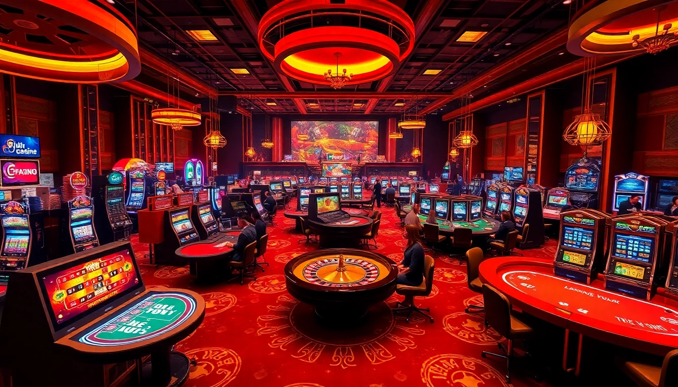 Engaging online casino scene with diverse games showcasing 69VN's vibrant offerings.