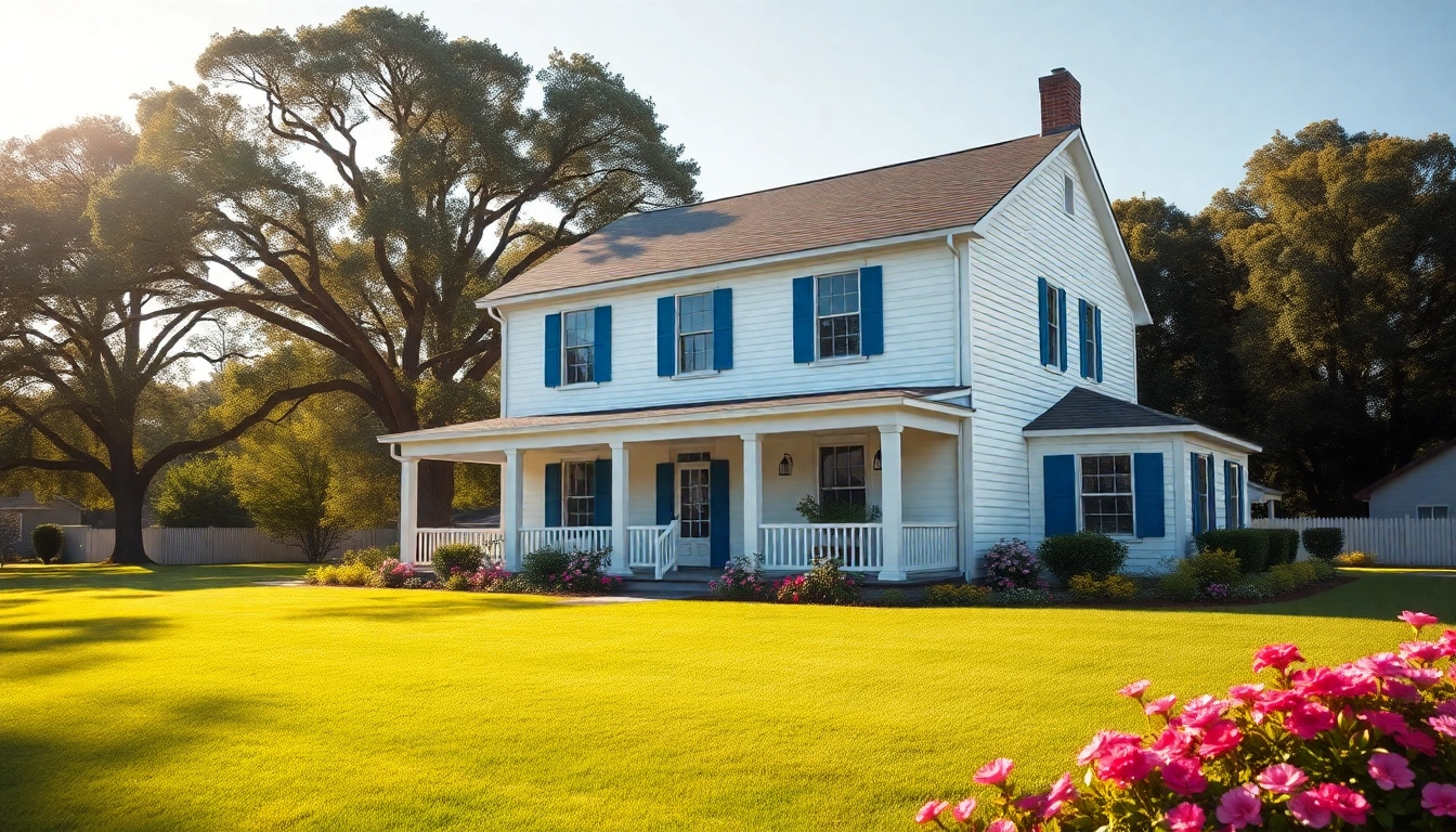 Showcasing colonial home construction with classic design elements in a suburban setting.