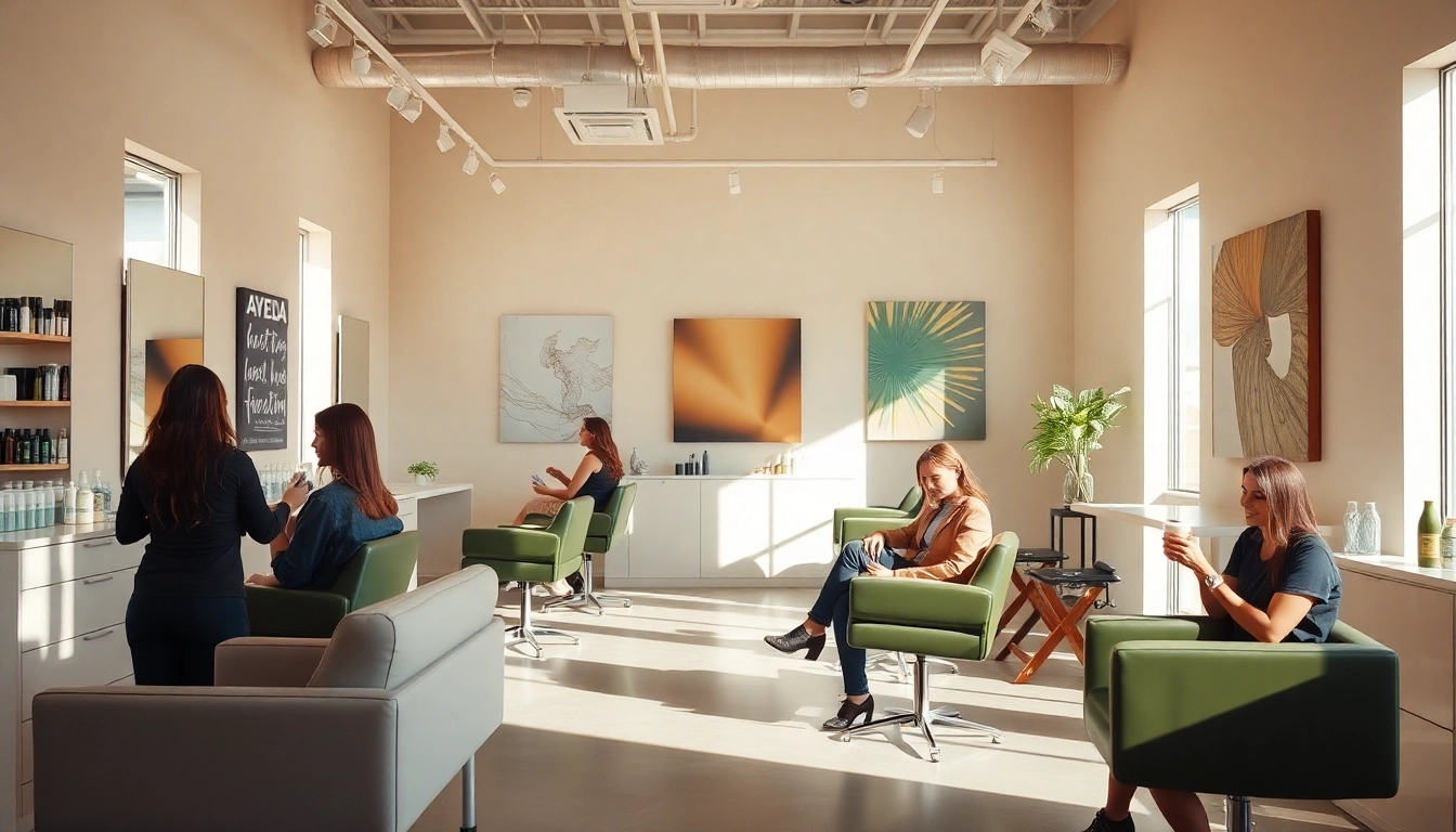 Omnia Salon, a premier hair salon in San Diego, features skilled stylists providing vibrant hair services.