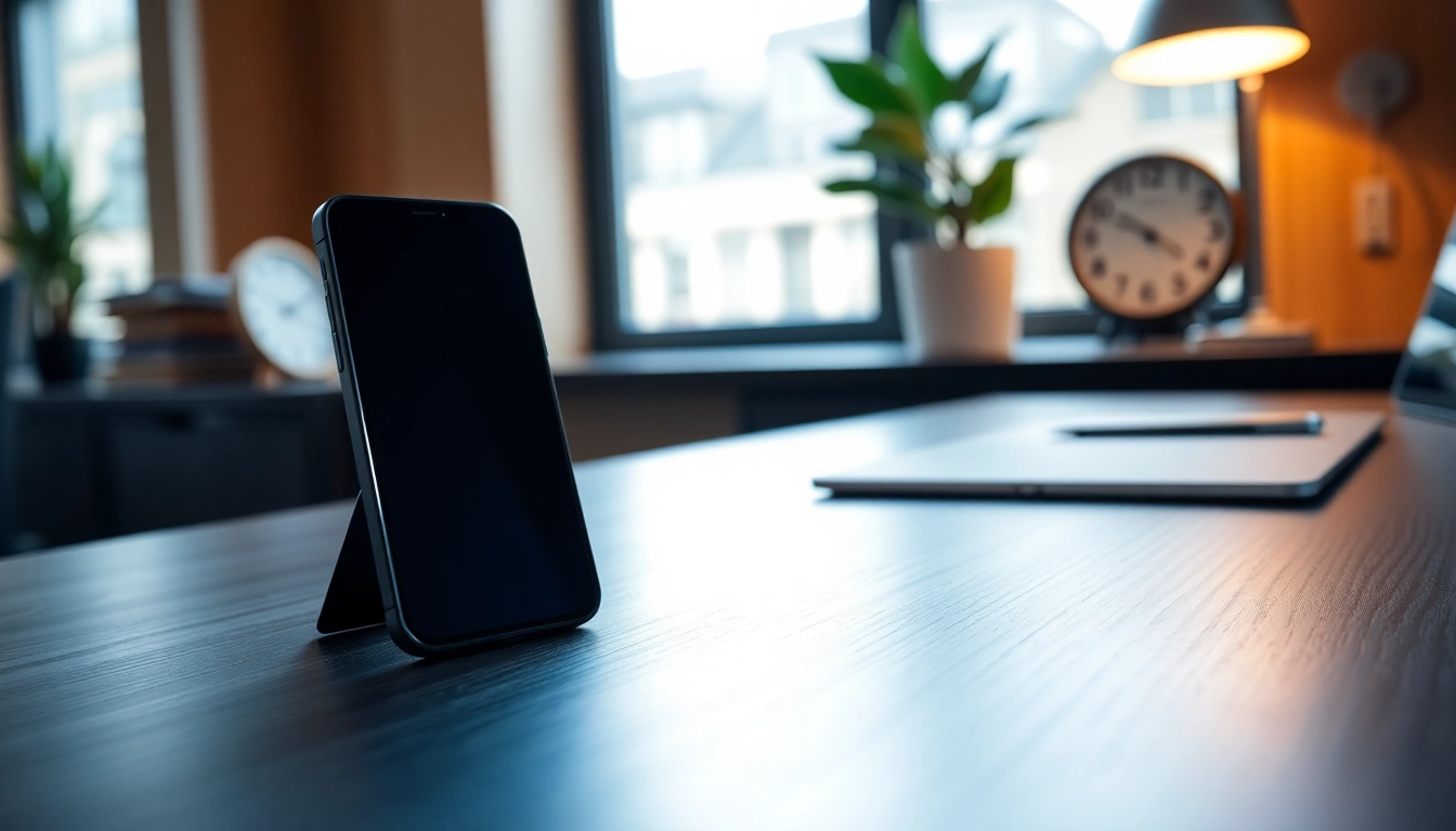 Captura el iPhone 13 128GB en un entorno moderno y elegante con una pantalla vibrante.