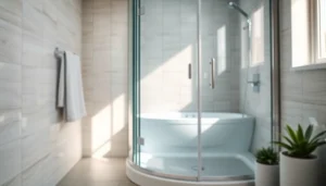 Verleihen Sie Ihrem Bad Stil mit der eleganten sonni Duschkabine und ihrem modernen Design.